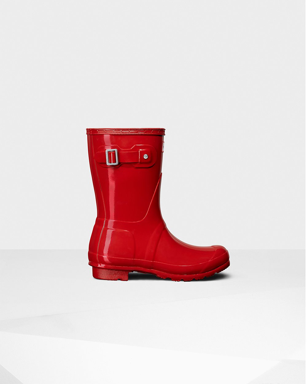 Galochas Curtas Hunter Feminina Vermelhas - Original Gloss - 61TMKXLZN